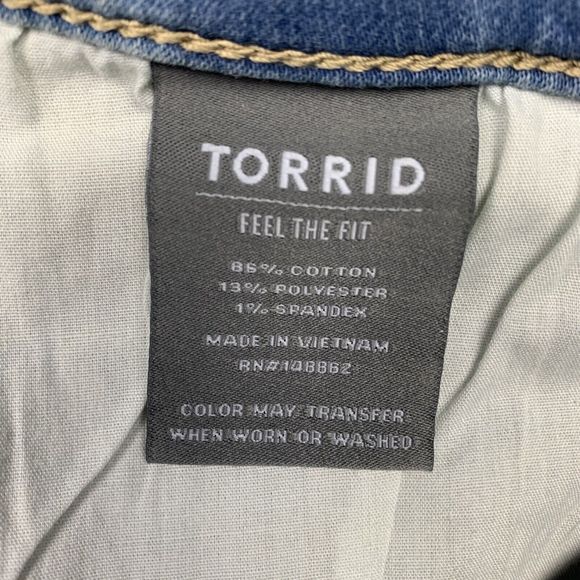 Torrid Jeans Womens 22R Jeggings Light Wash HIgh Rise Denim Stretch - Picture 12 of 16